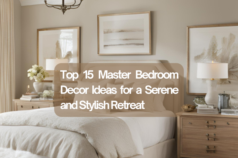 Top 15 Master Bedroom Decor Ideas for a Serene and Stylish Retreat