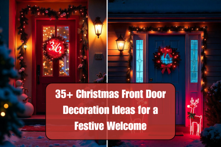 35+ Christmas Front Door Decoration Ideas for a Festive Welcome