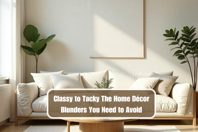 Classy to Tacky The Home Décor Blunders You Need to Avoid