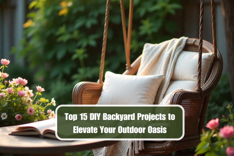 Top 15 DIY Backyard Projects to Elevate Your Outdoor Oasis