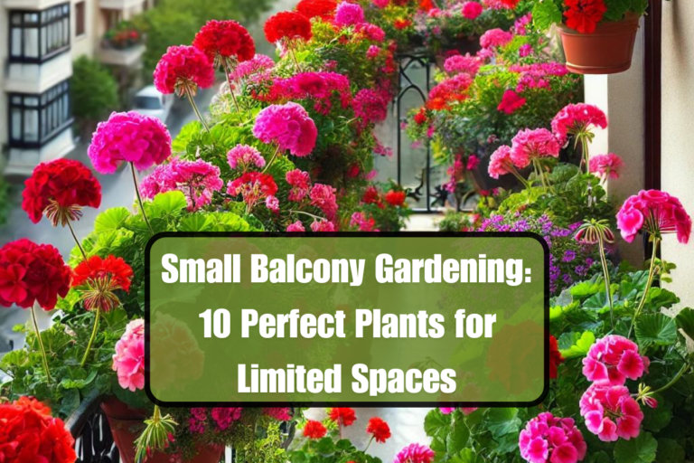 Small Balcony Gardening: 10 Perfect Plants for Limited Spaces