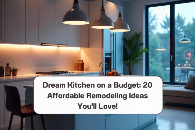 Dream Kitchen on a Budget: 20 Affordable Remodeling Ideas You’ll Love!