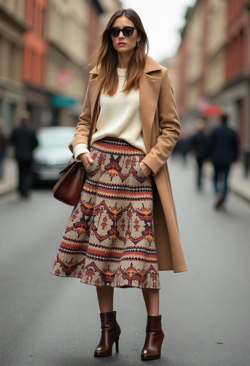 Best Winter Midi Skirt Outfit Ideas for 2025