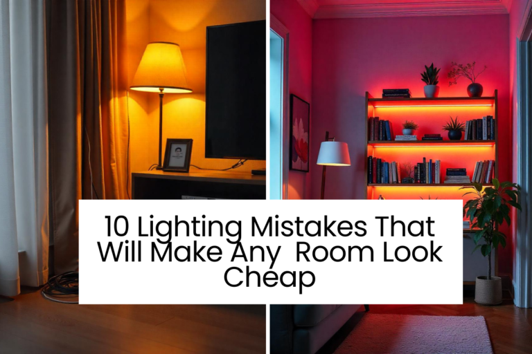 10 Lighting Mistakes That Will Make Any Room Look Cheap