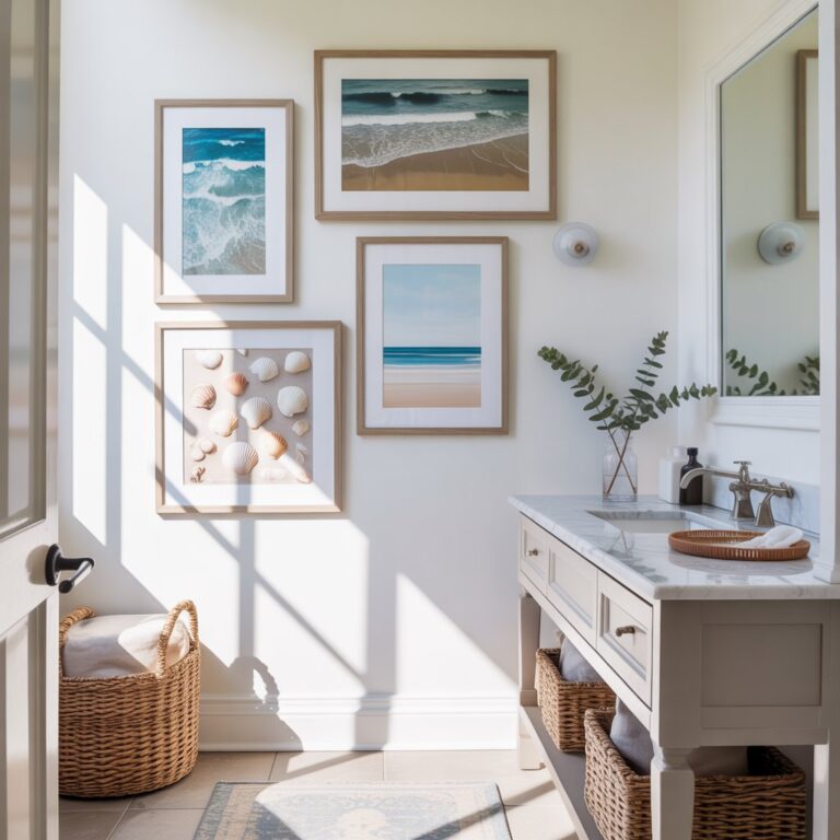 43 Coastal Powder Room Ideas to Make a Splash